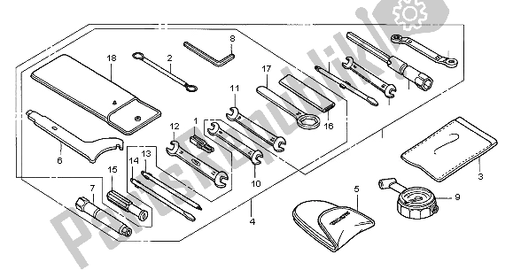 Todas las partes para Herramientas de Honda CB 600F Hornet 2002