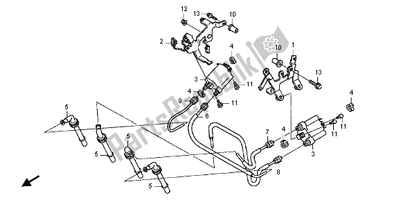 Tutte le parti per il Bobina Di Accensione del Honda CB 1000R 2012