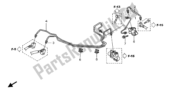 All parts for the Proportioning Control Valve of the Honda VFR 800 2009
