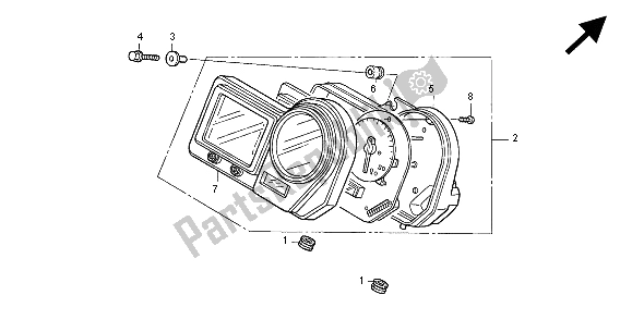 Tutte le parti per il Metro (mph) del Honda CBR 900 RR 2000