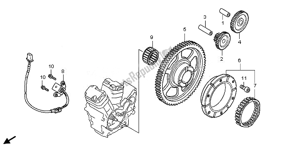 Tutte le parti per il Frizione Di Partenza del Honda VT 750C 2008