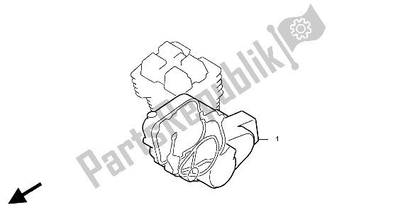 All parts for the Eop-2 Gasket Kit B of the Honda CA 125 1998