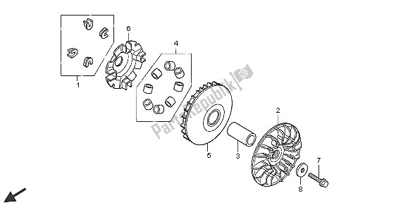 Tutte le parti per il Faccia Di Guida del Honda FJS 600D 2005