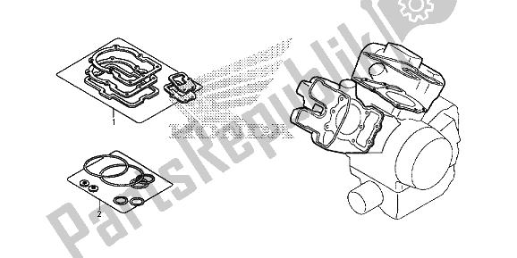 All parts for the Eop-1 Gasket Kit A of the Honda VT 750C2S 2013