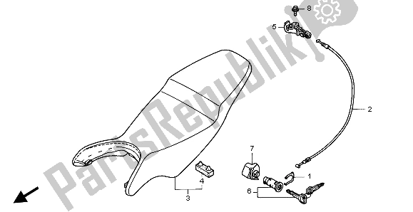 Todas as partes de Assento do Honda VFR 800 2002