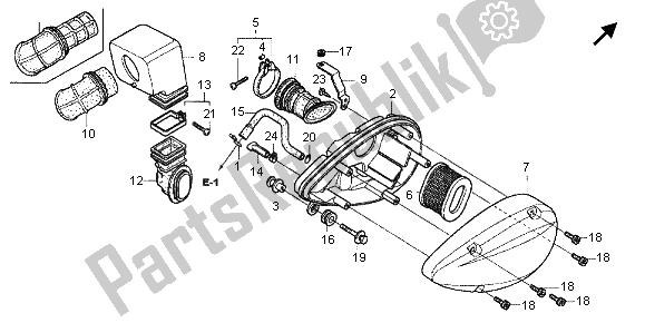 Wszystkie części do Od? Wie? Acz Powietrza Honda VT 750 CA 2006