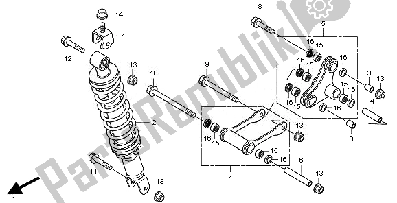 Tutte le parti per il Cuscino Posteriore del Honda CBR 250R 2011