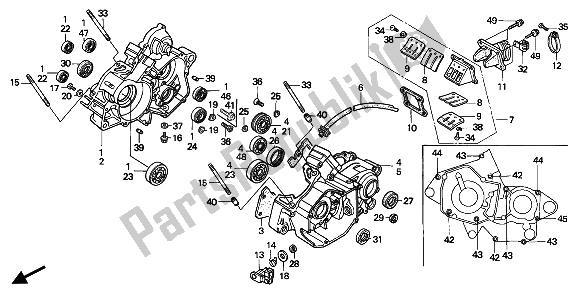 Todas las partes para Caja Del Cigüeñal de Honda CR 125R 1991