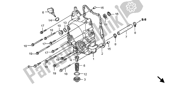 Wszystkie części do Prawa Os? Ona Skrzyni Korbowej Honda SH 125 2009