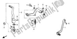 cambiar pedal y pedal de freno y brazo de arranque