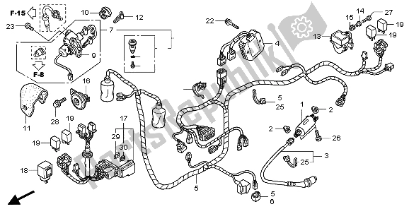 Todas las partes para Arnés De Cables de Honda SH 125 2007