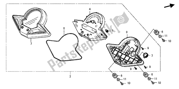 Tutte le parti per il Metro (mph) del Honda CBR 125R 2013