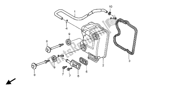 Toutes les pièces pour le Le Couvre-culasse du Honda SH 150R 2008