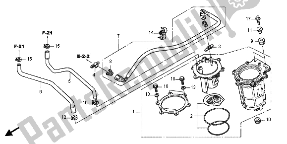 Wszystkie części do Pompa Paliwowa Honda VT 750C2B 2012