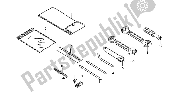 Wszystkie części do Przybory Honda SH 125R 2010