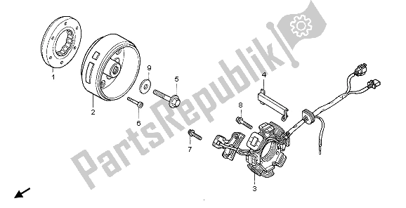 Tutte le parti per il Generatore del Honda XR 125L 2006