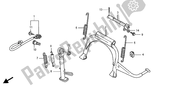 Wszystkie części do Stoisko Honda SH 300 2008