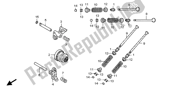 All parts for the Camshaft & Valve of the Honda NPS 50 2012