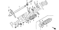 tambour de changement et fourchette de changement