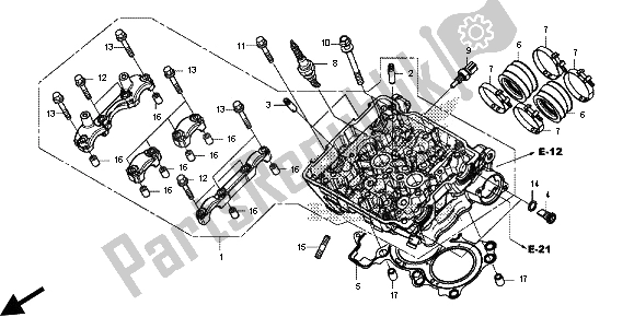 Wszystkie części do G? Owica Cylindra Honda CB 500 FA 2013