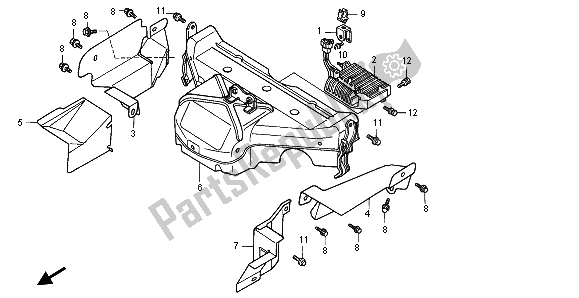 Todas las partes para Protector De Cámara de Honda GL 1500A 1996