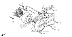 lewa pokrywa skrzyni korbowej i generator