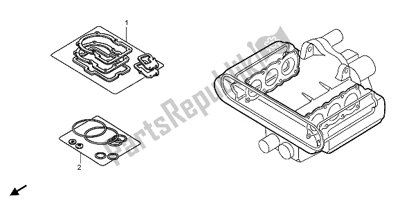 All parts for the Eop-1 Gasket Kit A of the Honda GL 1800A 2006