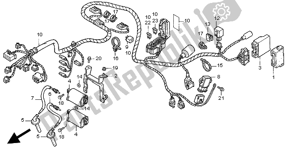 Todas las partes para Arnés De Cables de Honda CB 500S 1998