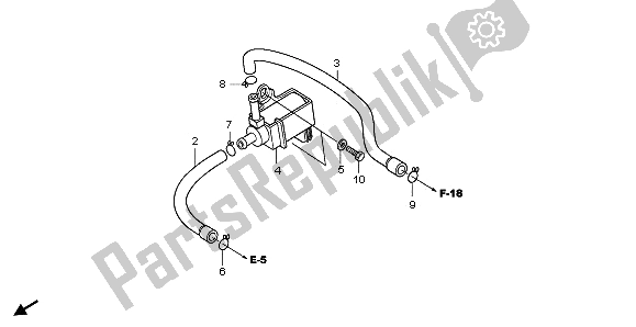 Tutte le parti per il Suola Di Controllo Dello Spurgo. Valvola del Honda NHX 110 WH 2012