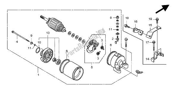 Todas las partes para Motor De Arranque de Honda TRX 400 EX Sportrax 2006