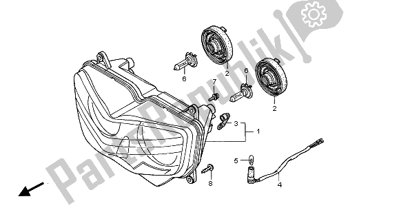 Todas las partes para Faro (reino Unido) de Honda XL 1000V 2001