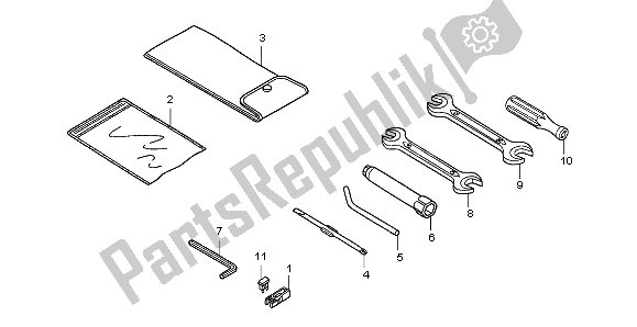 All parts for the Tools of the Honda SH 150S 2008