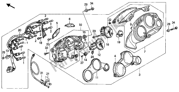 Todas las partes para Metro (kmh) de Honda CBR 600F 1992