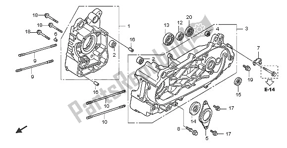 Wszystkie części do Korbowód Honda SH 125 2005