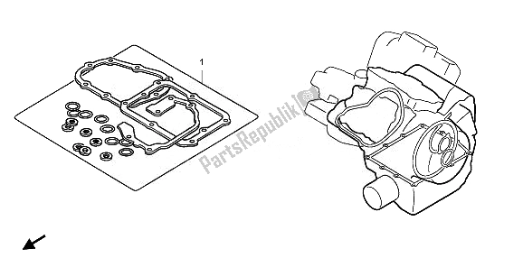 Tutte le parti per il Kit Di Guarnizioni Eop-2 B del Honda VT 125C 2008