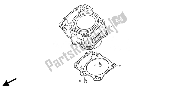 All parts for the Cylinder of the Honda CBR 250R 2011