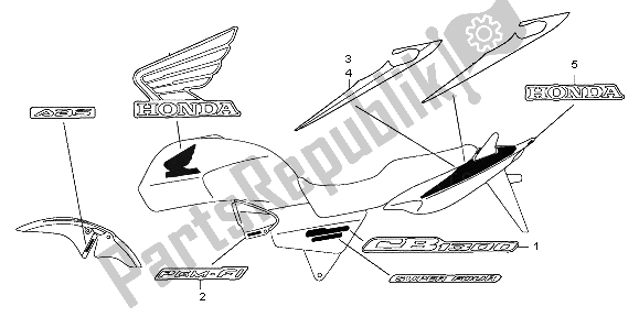 Tutte le parti per il Marchio del Honda CB 1300 2007