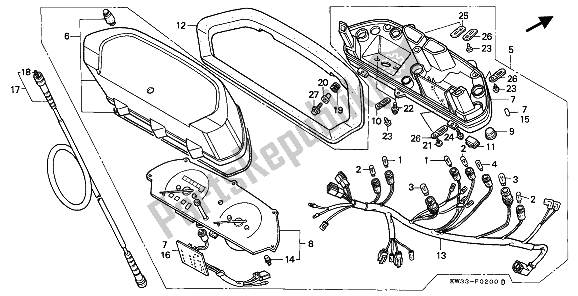 Wszystkie części do Metr Honda NX 250 1993