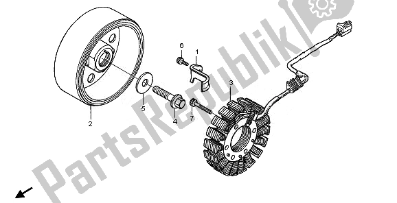 All parts for the Generator of the Honda CBR 1100 XX 2008