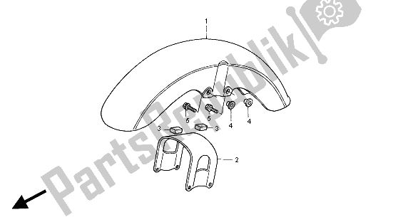 Todas las partes para Guardabarros Delantero de Honda VT 750C2 2000