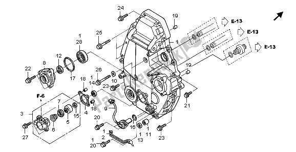 Toutes les pièces pour le Couvercle De Carter Arrière du Honda ST 1300 2007