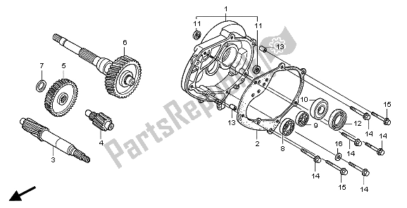 All parts for the Transmission of the Honda PES 150 2006