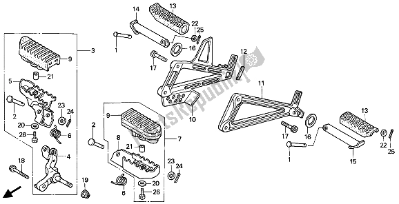 Todas las partes para Paso de Honda NX 650 1993