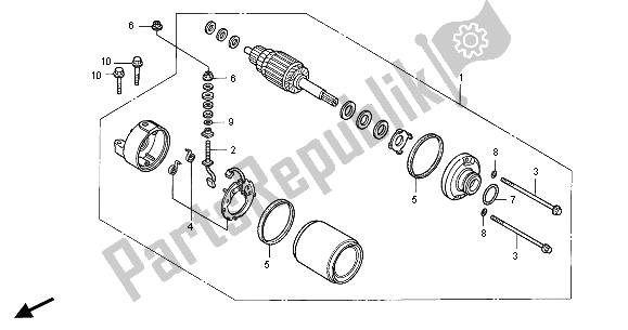 Toutes les pièces pour le Demarreur du Honda CBR 600 FR 2001