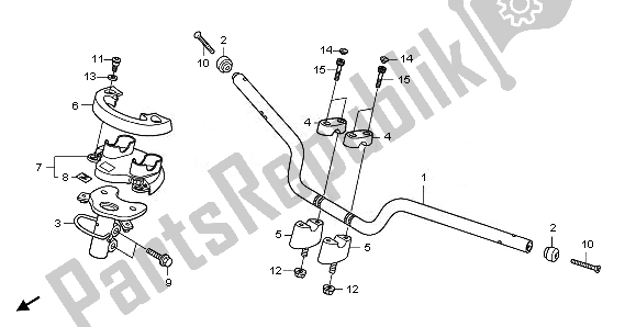 Tutte le parti per il Gestire Il Tubo del Honda NSS 250A 2010