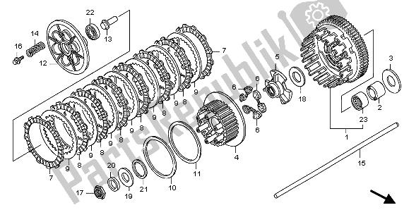 Todas las partes para Embrague de Honda CB 1300 SA 2007