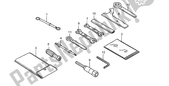 Tutte le parti per il Utensili del Honda CBR 250R 2011