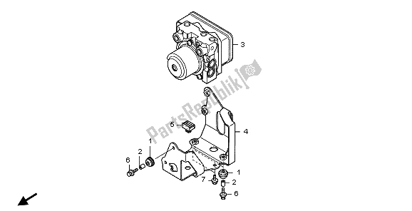 Tutte le parti per il Modulatore Abs del Honda NT 700 VA 2006