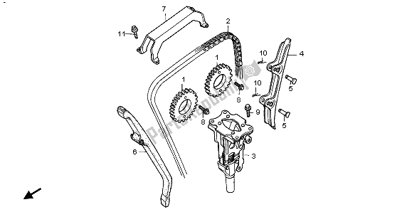 Todas las partes para Cadena De Levas Y Tensor de Honda CBR 1000F 1997