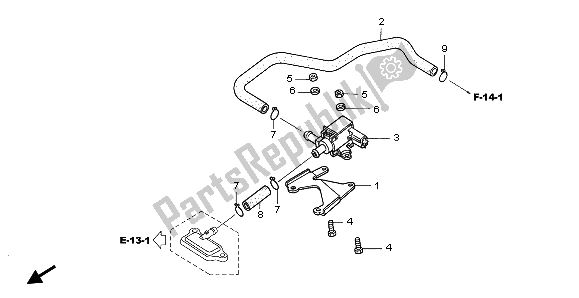 Tutte le parti per il Valvola Solenoide del Honda NPS 50 2012